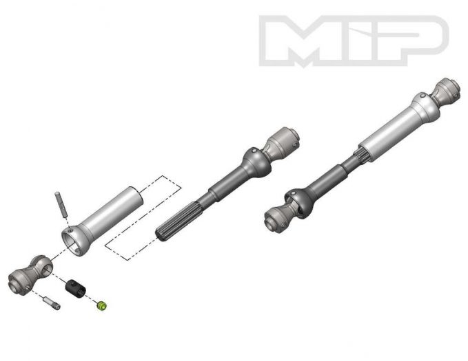 MIP - Spline CVD Center Drive Kit for the Axial SCX10 with 12.3” Wheelbase