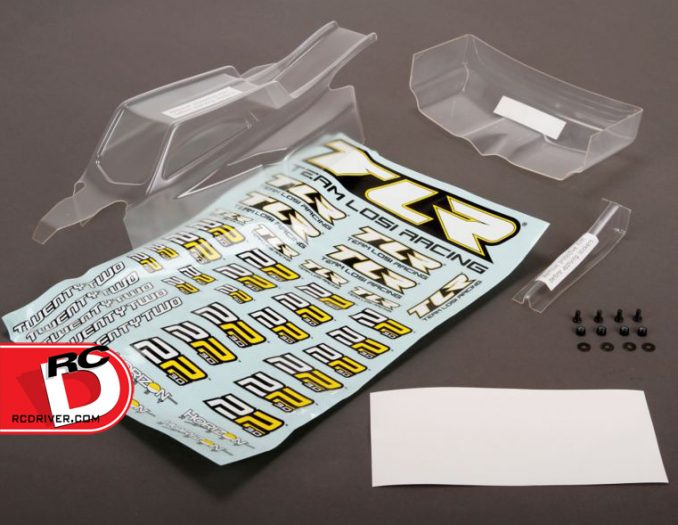 Team Losi Racing - Ultra Light Weight Body and Wing for the 22 3