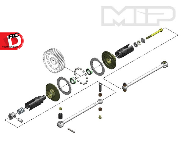 MIP - Roller Pucks Bi-Metal Drive System for the TLR 22 3