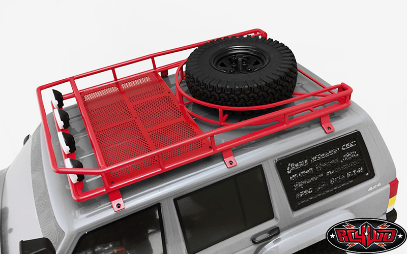 KRABS ROOF RACK W/SPARE TIRE MOUNT FOR AXIAL SCX10 II XJ 