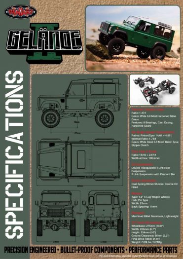 RC4WD Gelande II RTR Truck Kit with Defender D90 Body_4