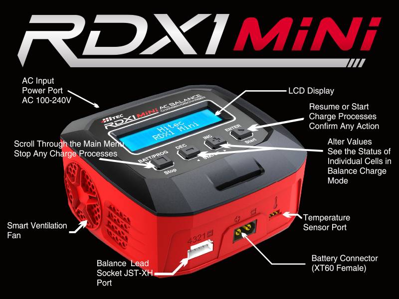 Hitec RDX1 Mini charger