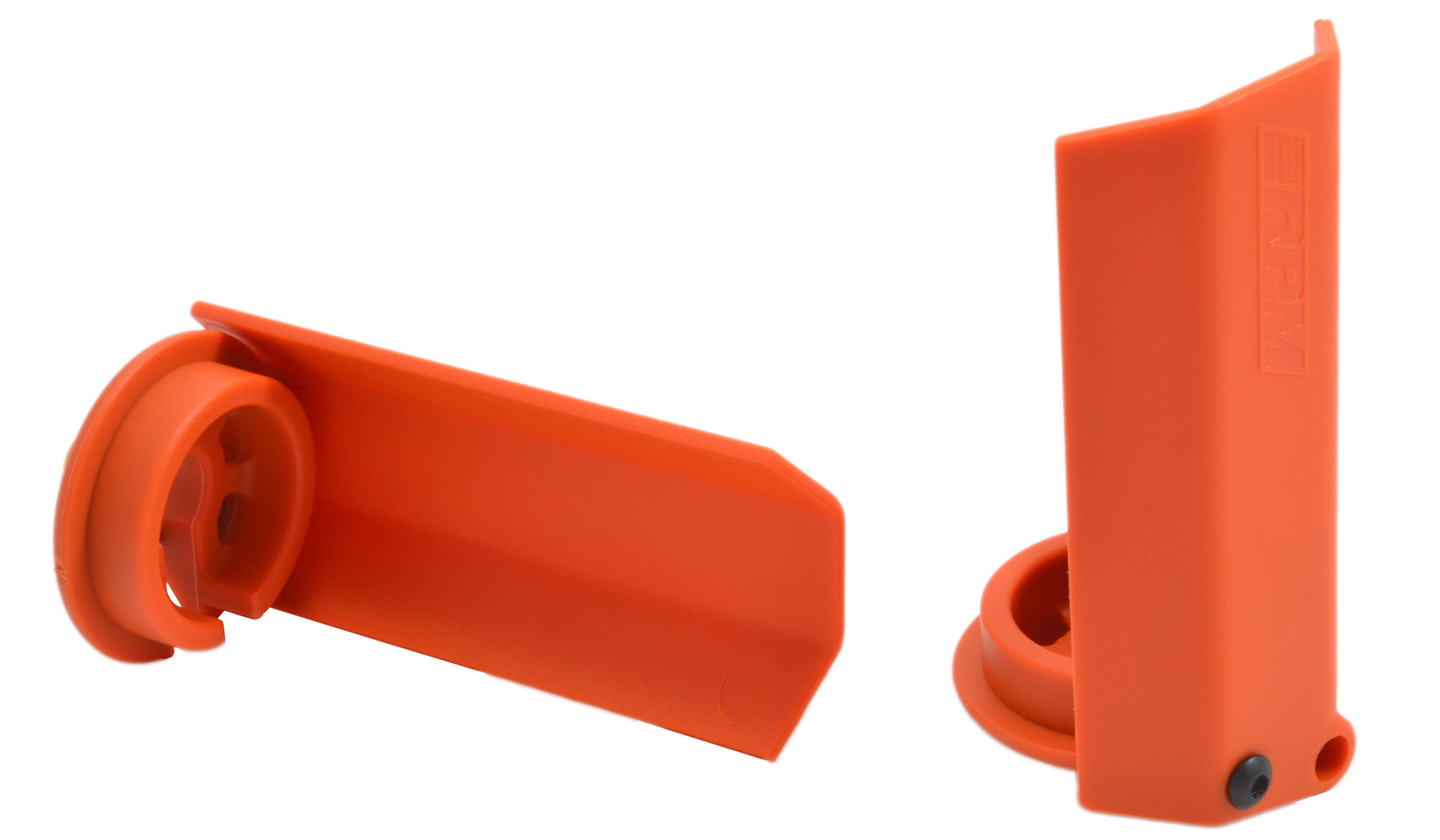 RPM Shock Shaft Guards & Orange A-arms for the Traxxas X-Maxx