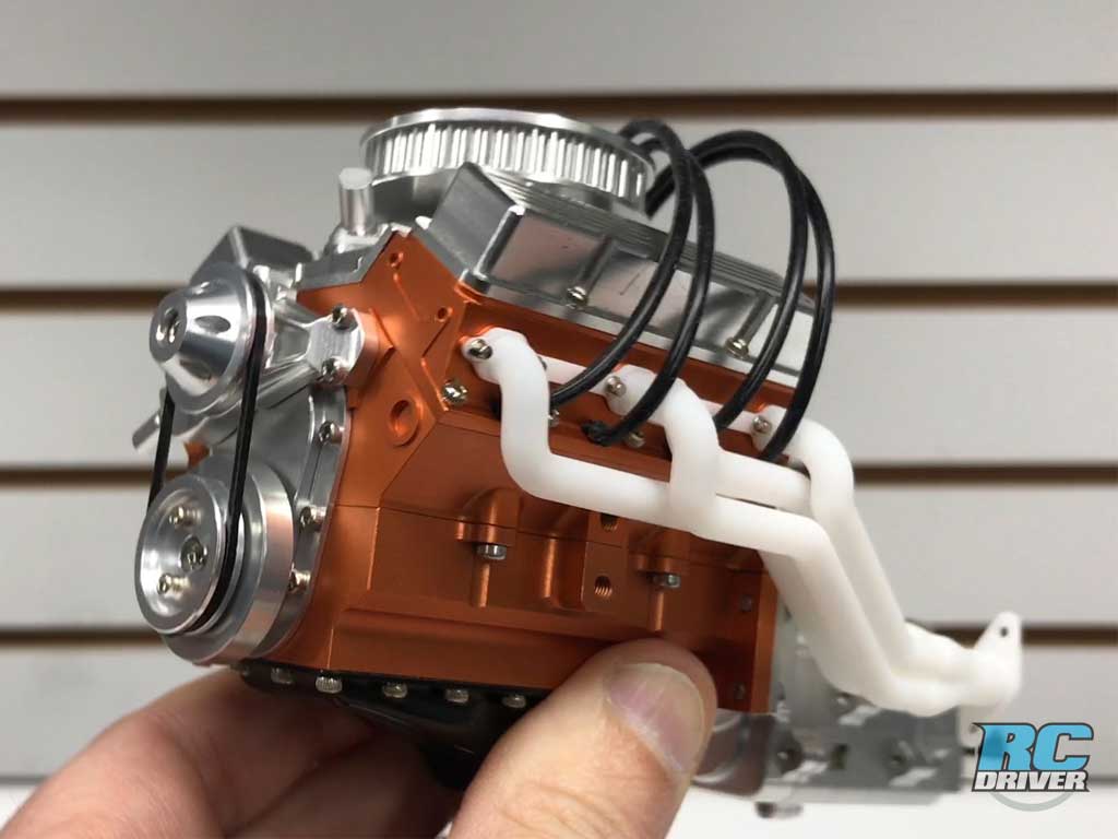 Loading Up The RC4WD V8 Engine With Detail Options