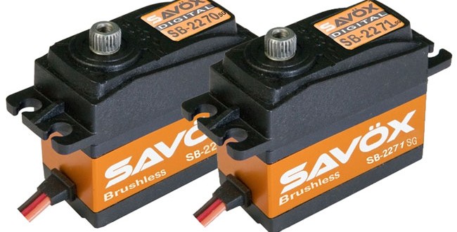 Savox SB-2270SG and SB-2271SG Brushless Digital Servos