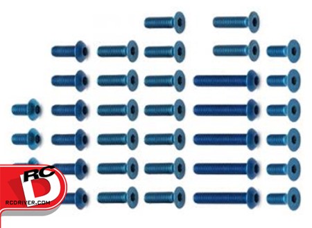 Team Associated B5 and B5M Blue Aluminum Lightweight Screw Sets