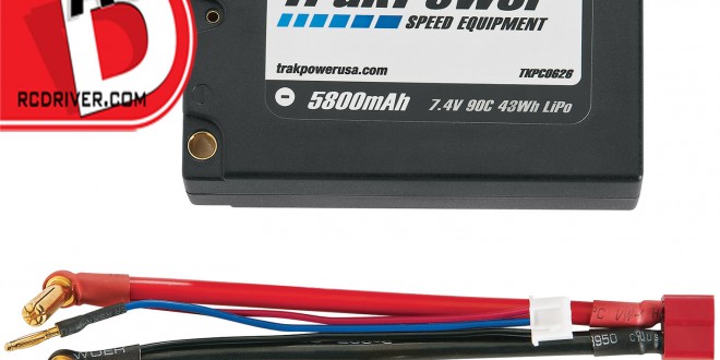 TrakPower - 5800mAh 90C 7.4V Square LiPo Battery with 5mm Bullet Connectors