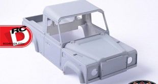 RC4wd - Land Rover Defender D90 Pick Up Truck Hard Plastic Body Kit copy
