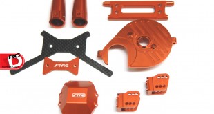 STRC - Orange anodized parts for Axial Yeti