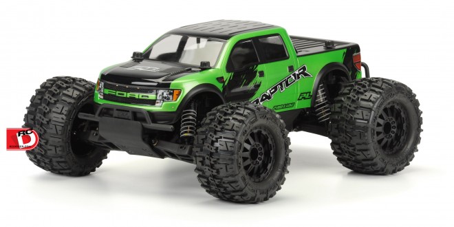 Pro-line - Chevy Silverado and Ford F-150 SVT Raptor Clear Bodies for the Pro-MT_1 copy