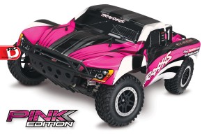 Traxxas - Pink and Courtney Force Editions of the Slash, Stampede, Bandit and Rustler