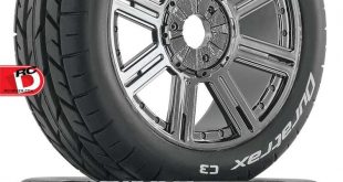 Duratrax - Bandito Buggy Tire C3 Mounted Spoke Black Chrome copy
