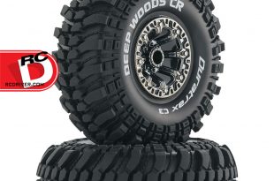 Duratrax - Deep Woods CR C3 Compound Mounted 2.2 Crawler Tires on Black Chrome Wheels