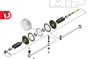 MIP - Roller Pucks Bi-Metal Drive System for the TLR 22 3