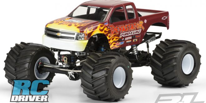2007 Chevy Silverado Clear Body for Solid Axle Monster Truck from Pro-Line