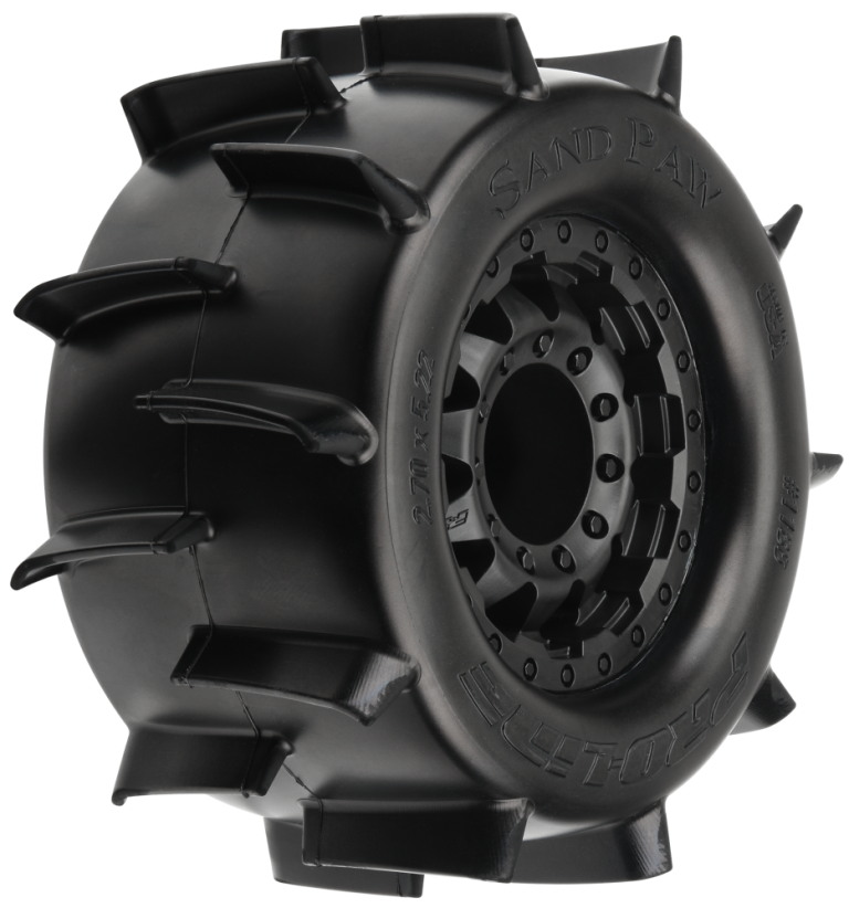ProLine Sand Paw 2.8" Sand Truck Tires Mounted RC Driver