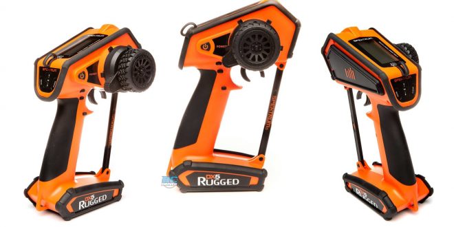Spektrum DX5 Rugged DSMR transmitter, orange special edition