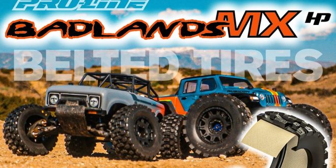 Pro-Line Badlands MX28 & MX38 HP BELTED Tires