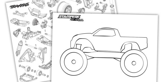 Traxxas Coloring Sheets