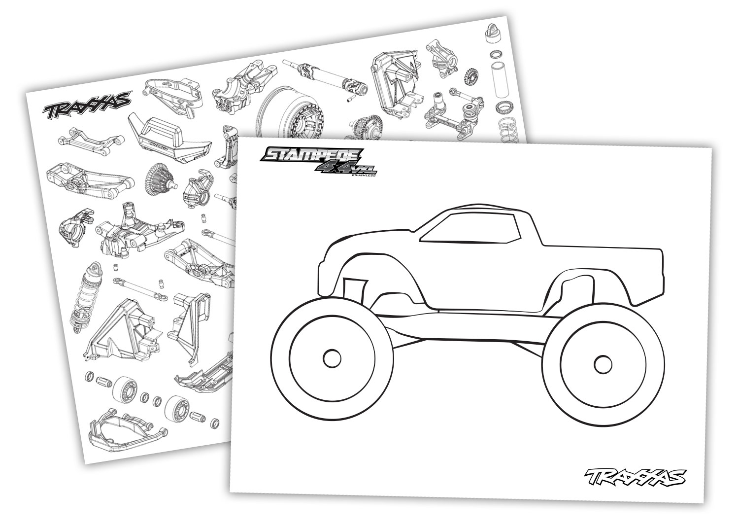 Download Time To Color! Get Creative With Traxxas RC Themed ...