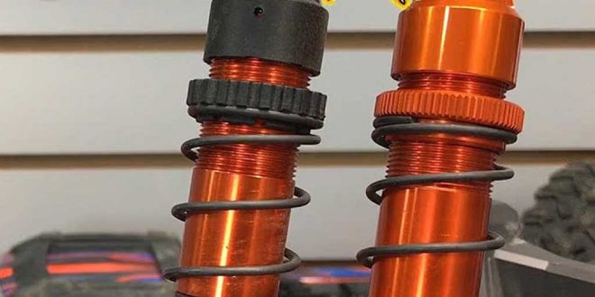 Shock Upgrades - Aluminum Caps, Collars And Oil Change - Project Traxxas Maxx Build