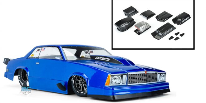 Pro-Line 1978 Chevy Malibu drag body & optional hood scoops/blowers