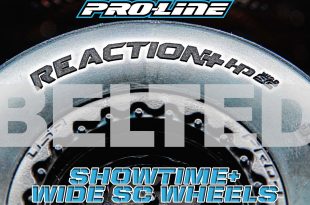 Pro-Line Reaction+ HP Wide SC BELTED Tires and Showtime+ Wide SC Wheels