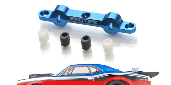 EXOTEK RACING 2022 Heavy Duty Rear RC Arm Mount C With 0-3 Degree Inserts DR10