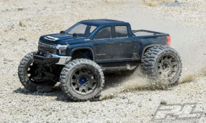 Pro-Line Racing's 2021 Chevy Silverado 2500 HD Clear RC Truck Body (shown painted)