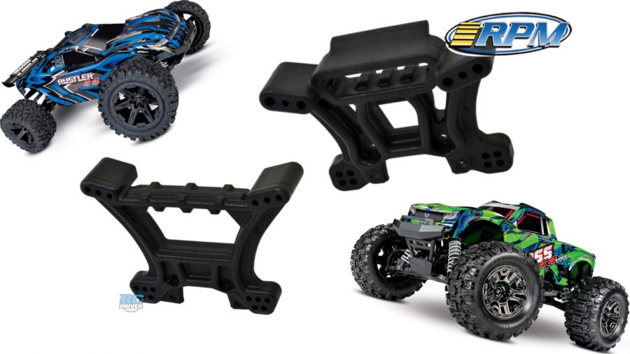 RPM Shock Towers For Traxxas Rustler 4x4 & Hoss 4x4 RC Driver