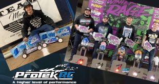 Protek RC’s Adam Drake And CJ Jelin Stand On Top Of The Box