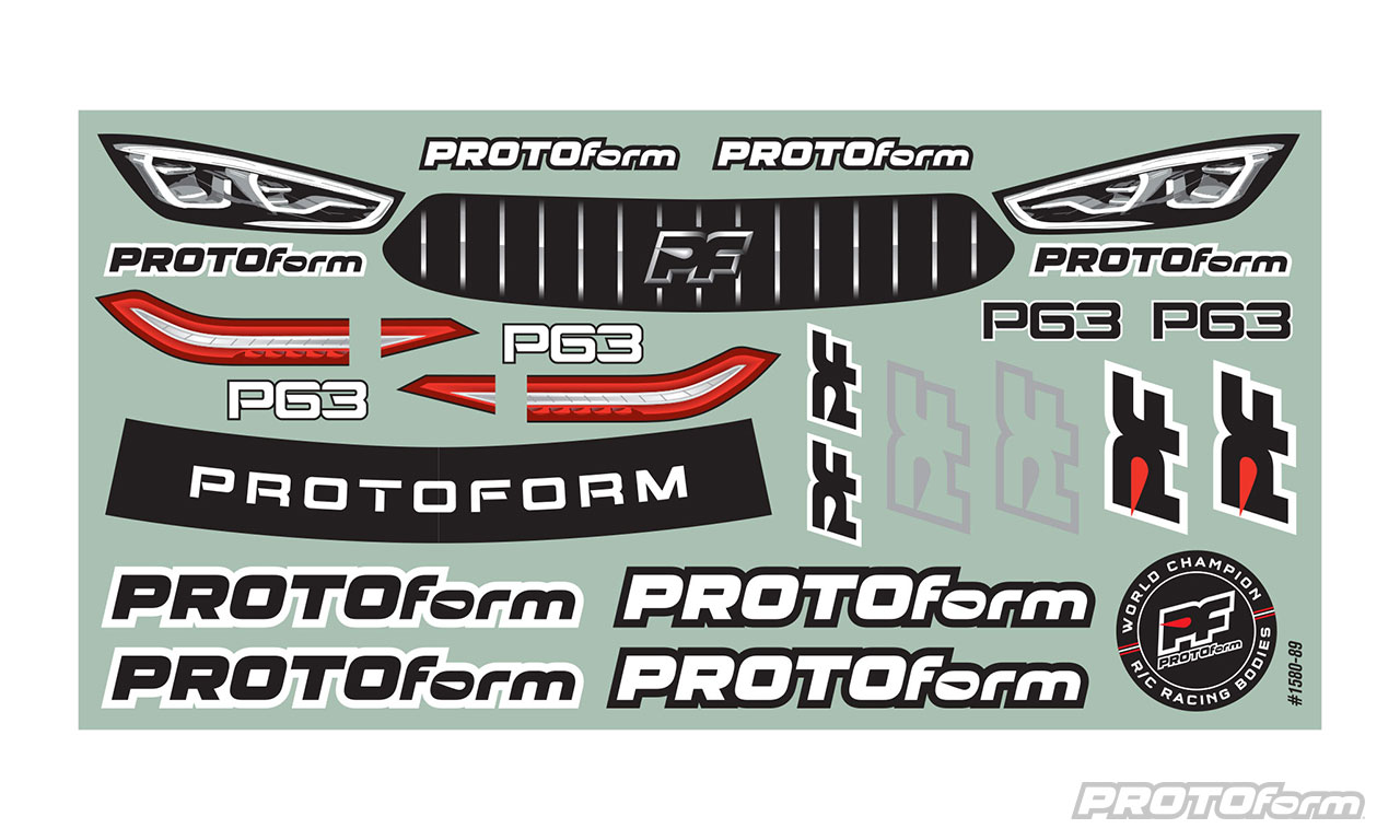 PROTOform P63 Clear 190mm Touring Car Body