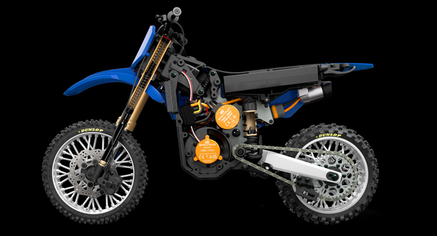 Moto 1/4 Scale RC Dirt Bike Orange RTR kit