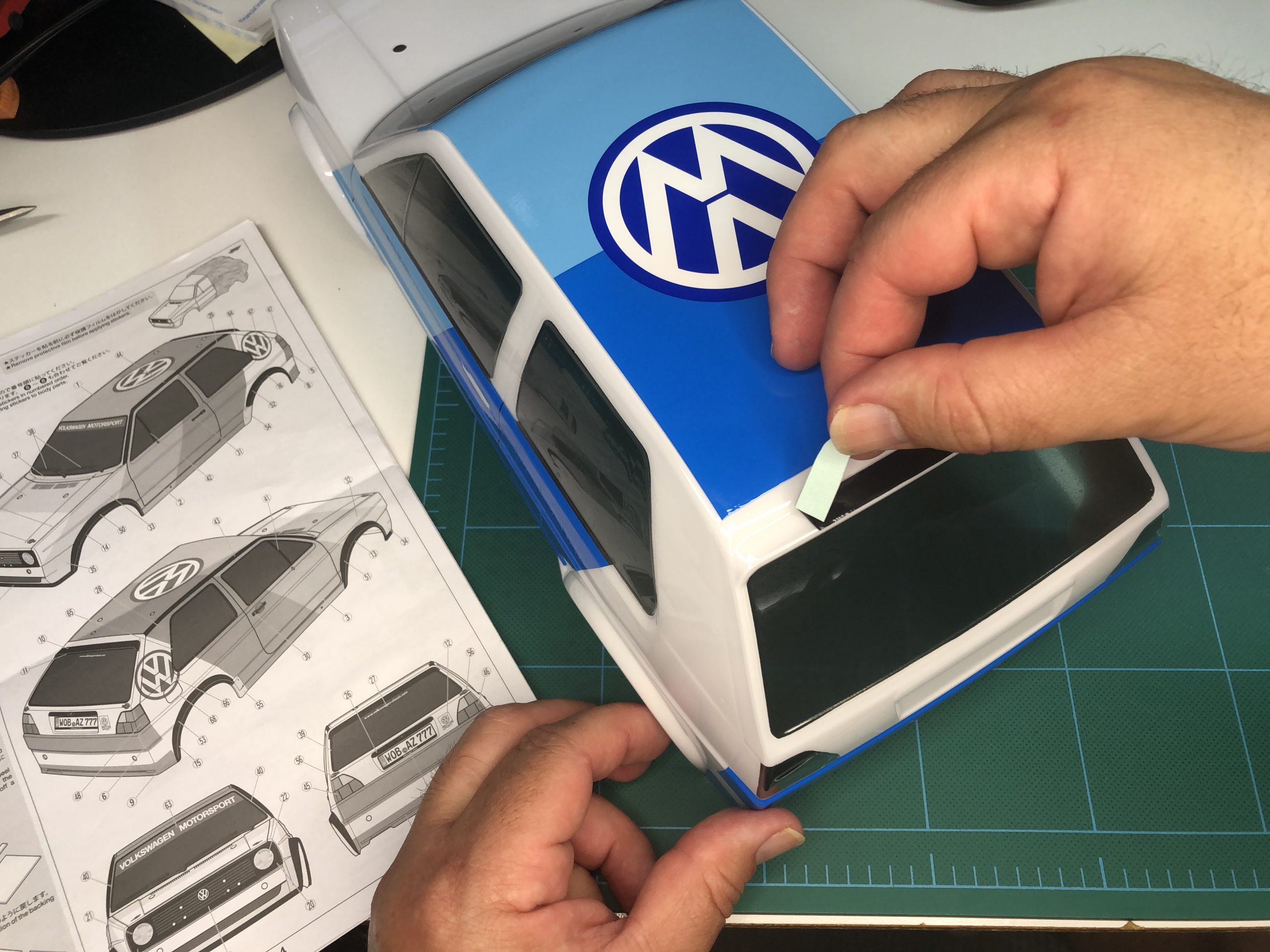 Painting And Detailing The Tamiya VW Golf II Rally – Part 2