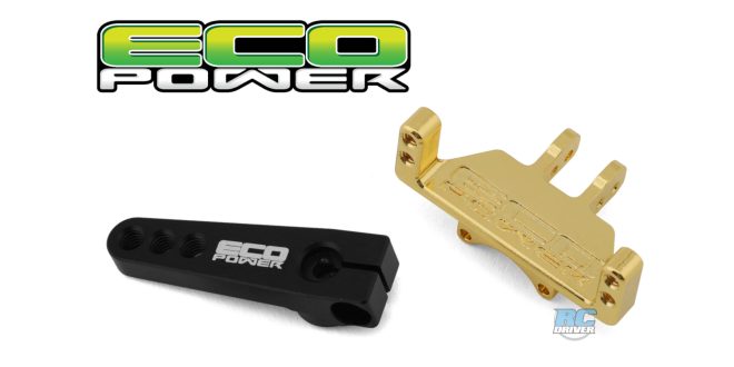EcoPower Brass Servo Mount & Large Scale Servo Horn