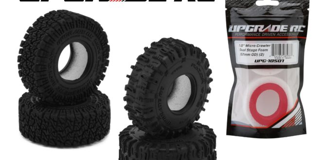 UpGrade RC 1.0” Micro Crawling Tires & Dual Stage Foam Inserts