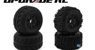 UpGrade RC 2.2” Pre-Mounted Tires For Traxxas Mini Maxx & Mini XRT