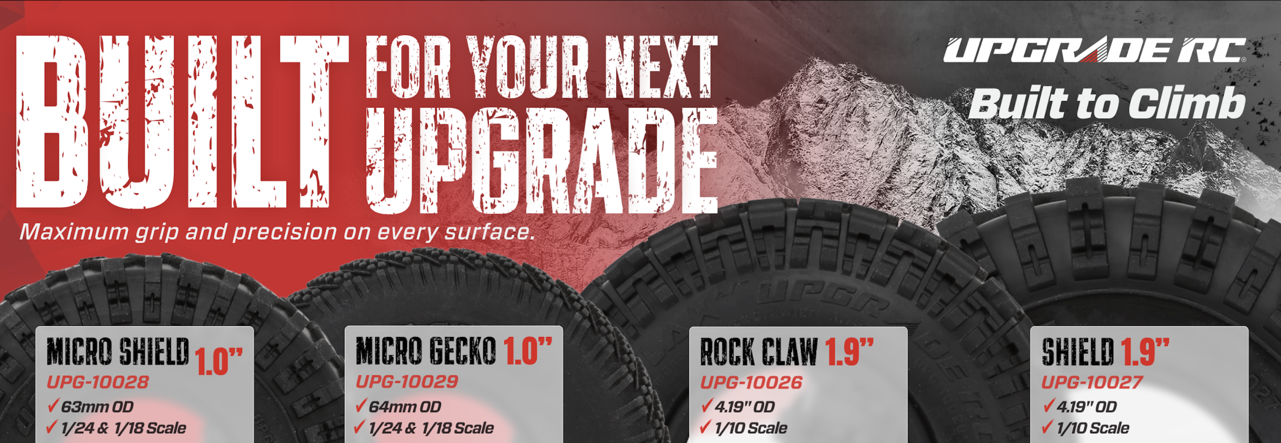 UpGrade RC New High Performance Crawling Tires