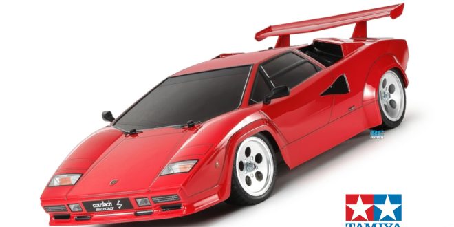 Tamiya Lamborghini Countach 5000S : un kit 1/10 sur châssis TT-02