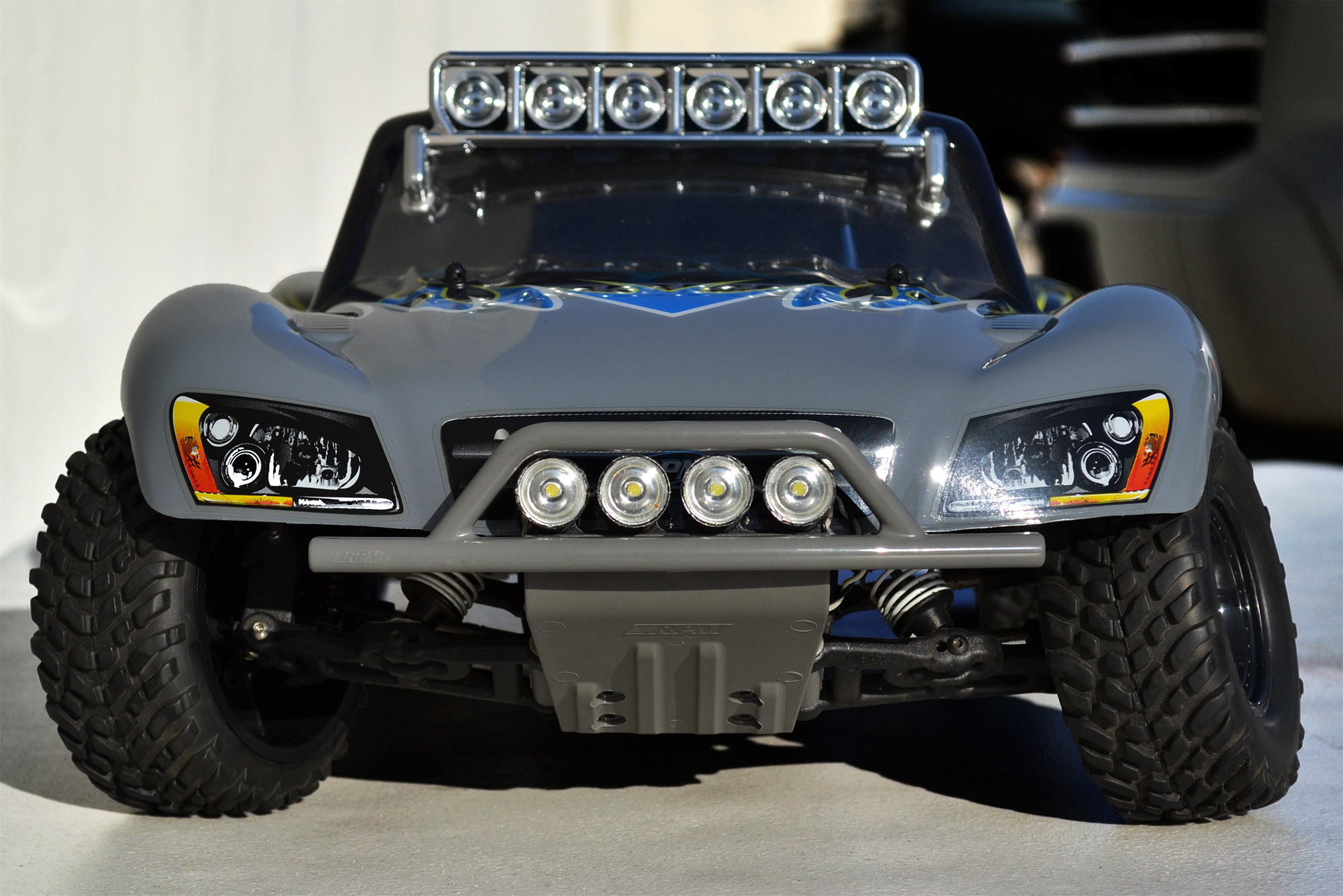 RPM Front & Rear Gray Bumpers for the Traxxas Slash