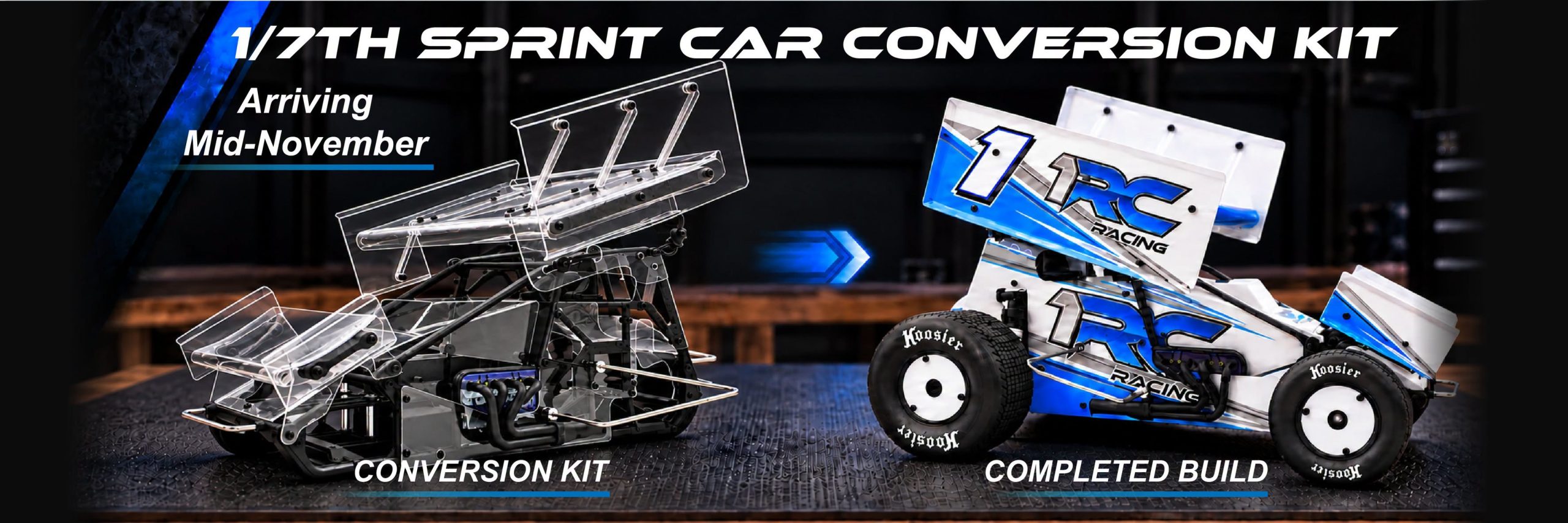 1RC Racing 1/7-scale Sprint Car Conversion Kit