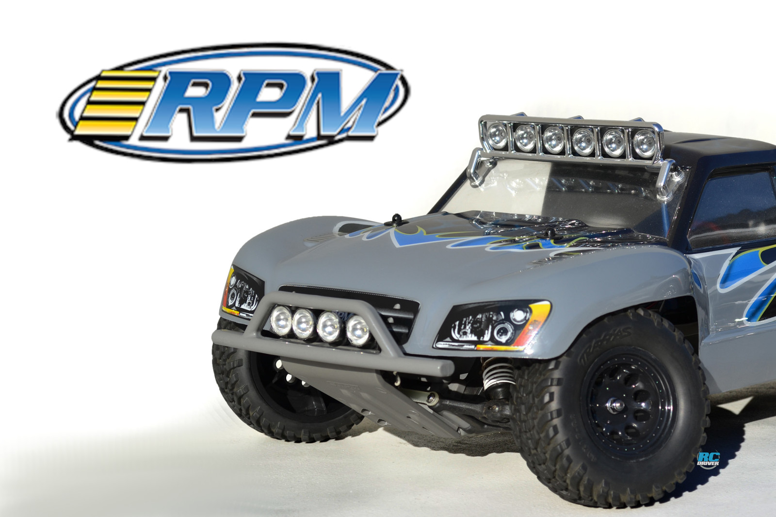RPM Front & Rear Gray Bumpers for the Traxxas Slash